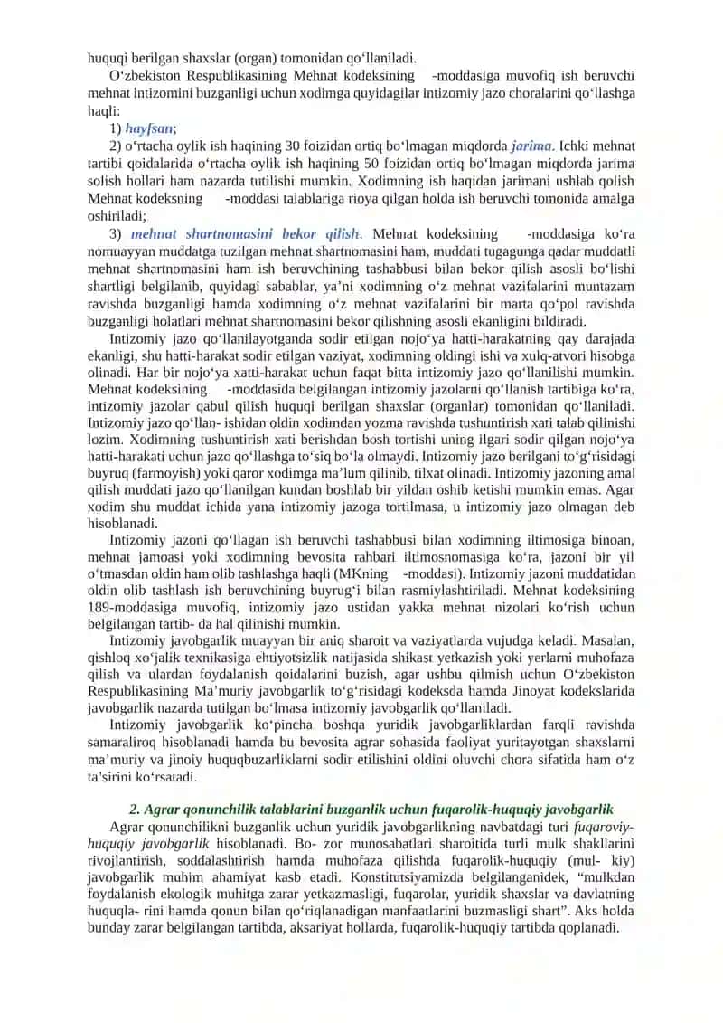 Agrar Qonunchilikni Buzganlik Uchun Yuridik Javobgarlik 3