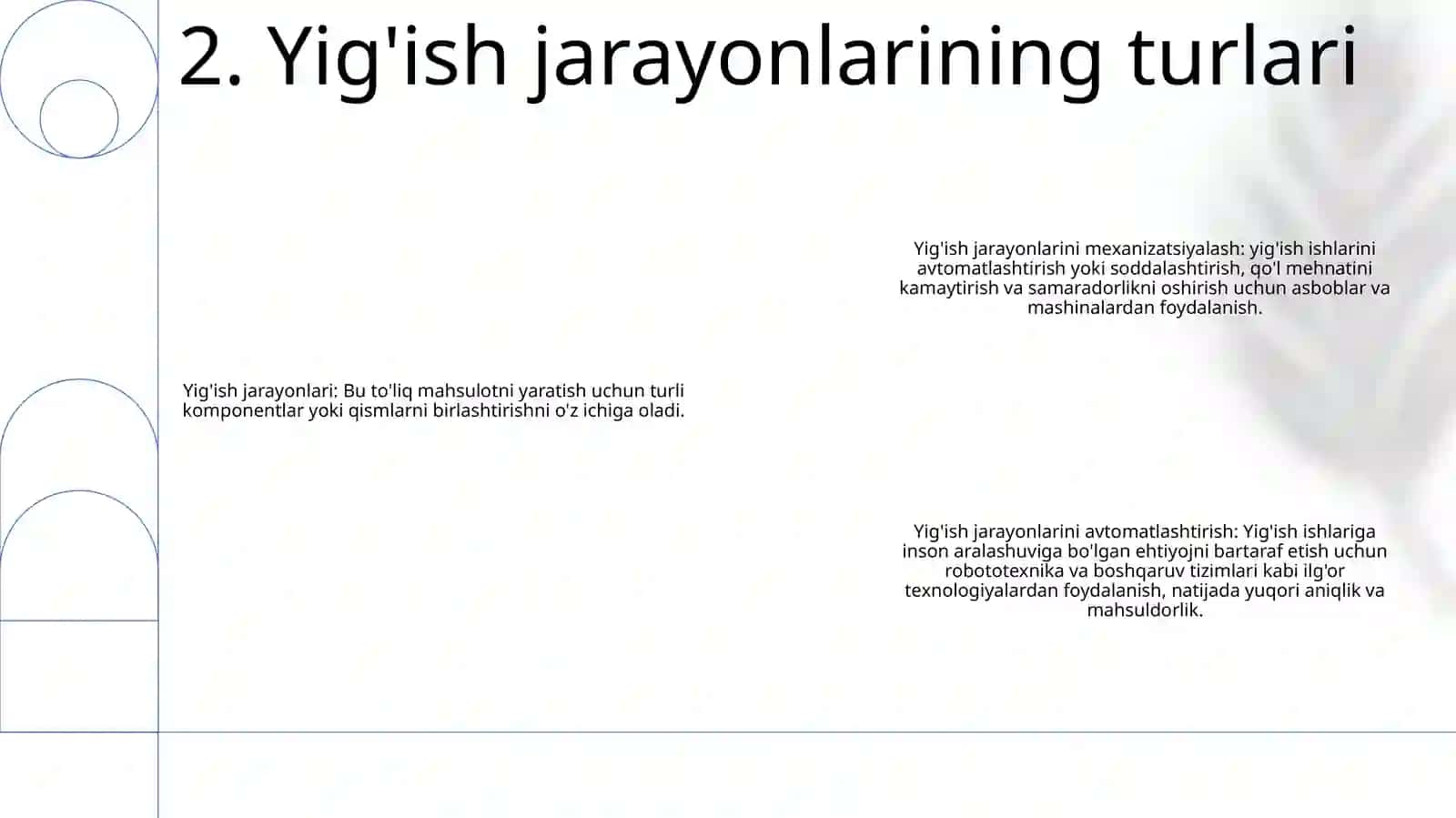 Yig’Ish Jarayonlarini Mexanizatsiyalash Va Avtomatlashtirish 3