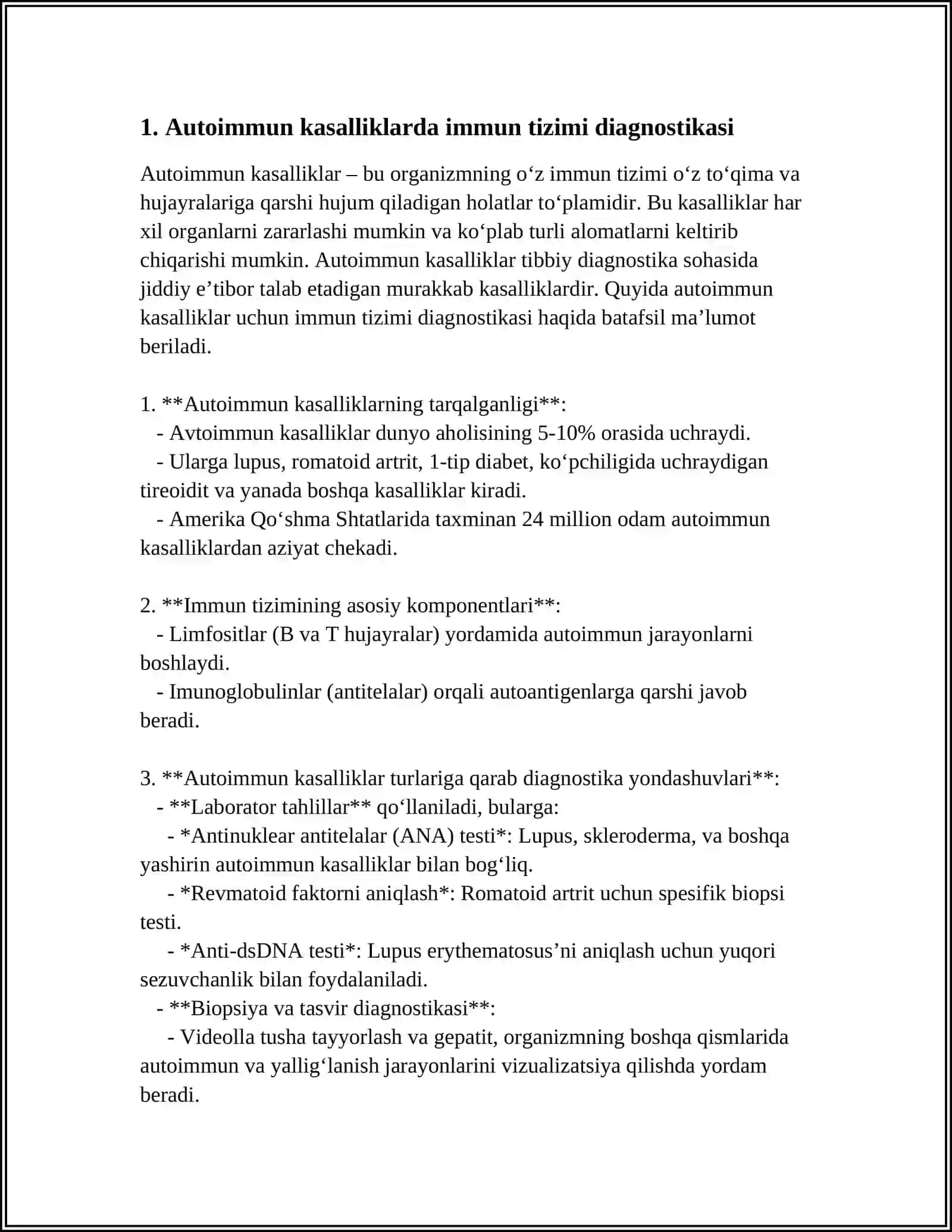 AUTOIMMUN KASALLIKLAR DIAGNOSTIKASI 3
