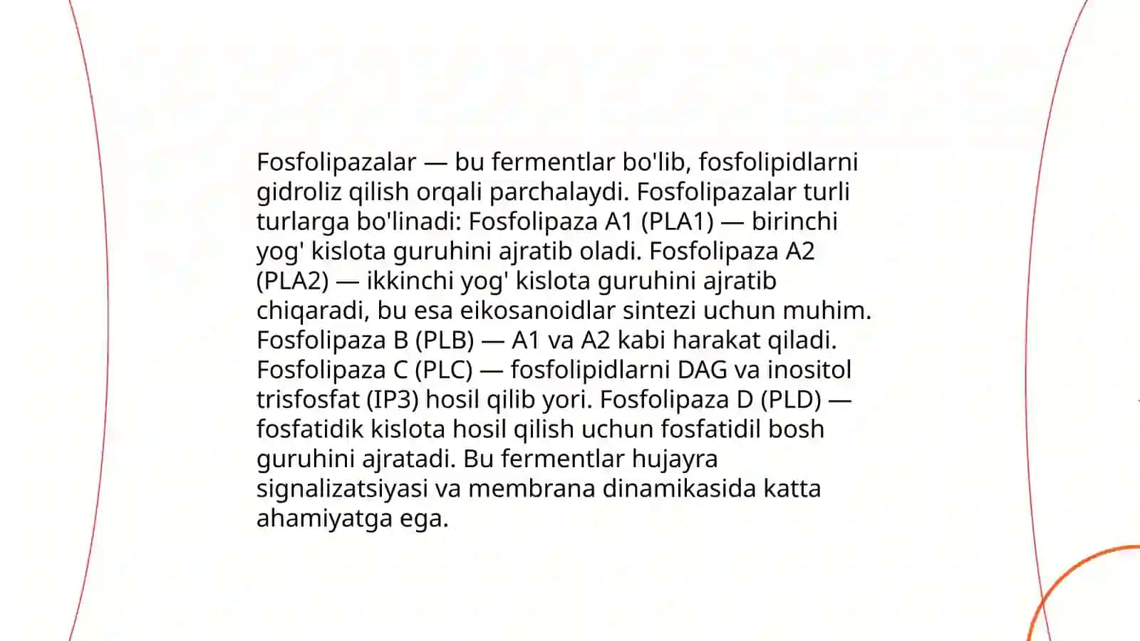 Fosolipazalar va ularning ta'sir qilish mexanizmi 3