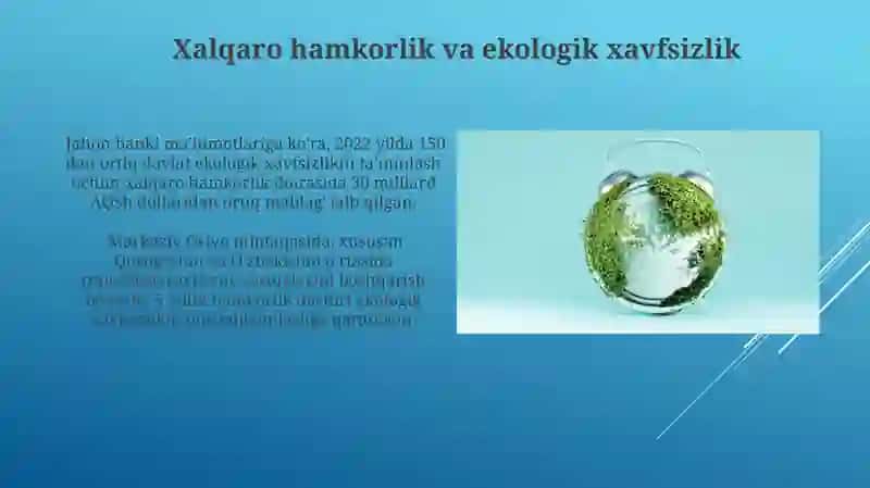 Ekologik xavfsizlik va iqtisodiy oqibatlar 3