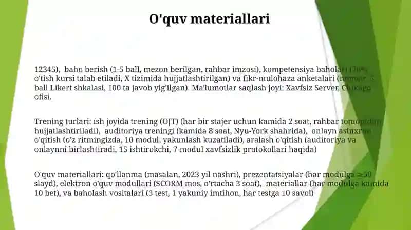 Mashgʻulotlarni qayd etish turlari 3
