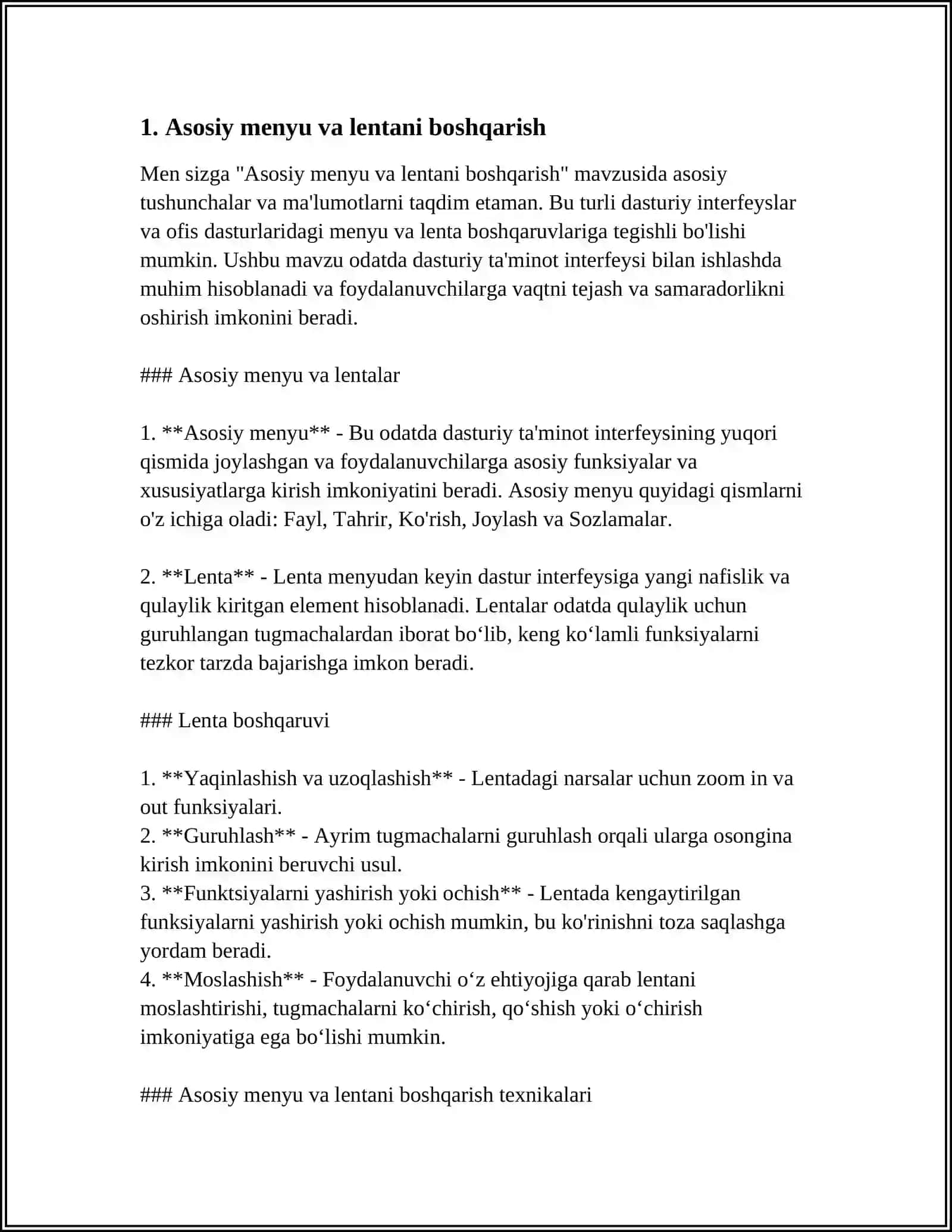 MICROSOFT EXCEL ELEKTRON JADVALI MUXARRIRI KENG IMKONIYATLARI 3