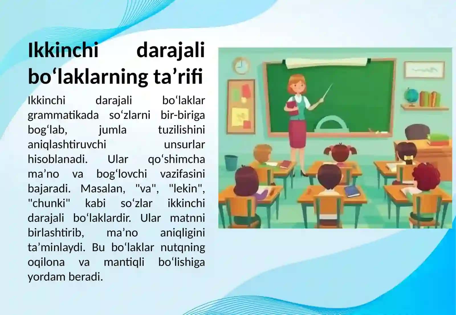 Boshlangʻich sinfda "Ikkinchi darajali boʻlaklar" mavzusini oʻrganish 3