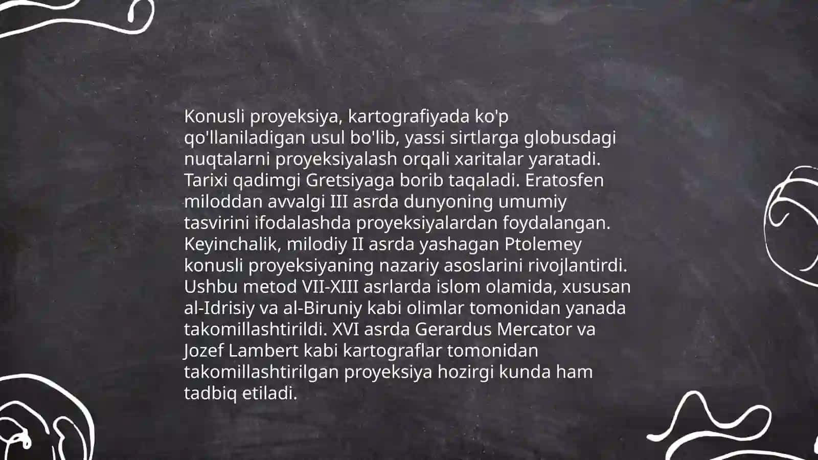 Konusli prayeksiya turlari 3