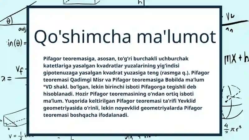 Pifagor teoremasi 3