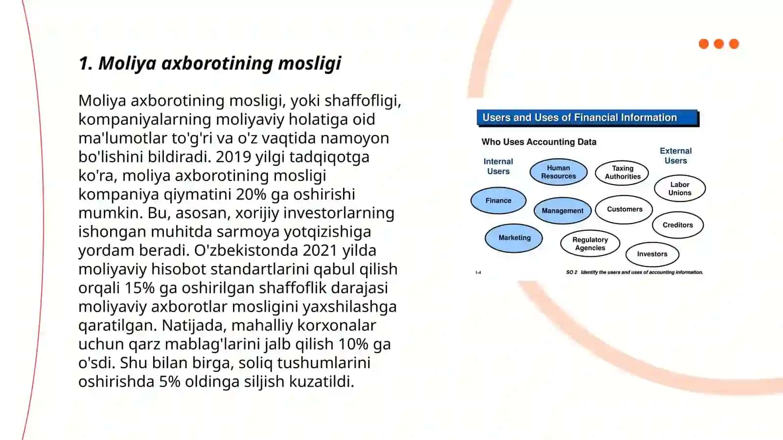 Moliyaviy ma'lumotlarning sifat xususiyatlari 3