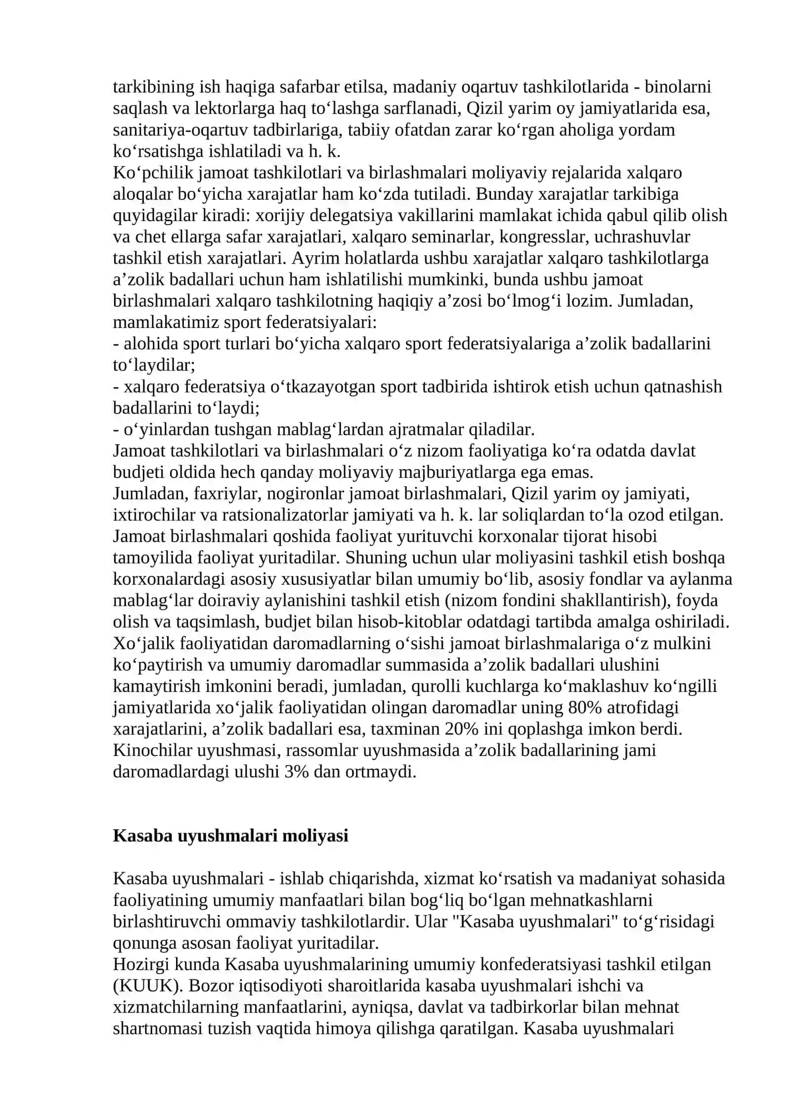 Jamoat tashkilotlari va birlashmalari moliyasi 3