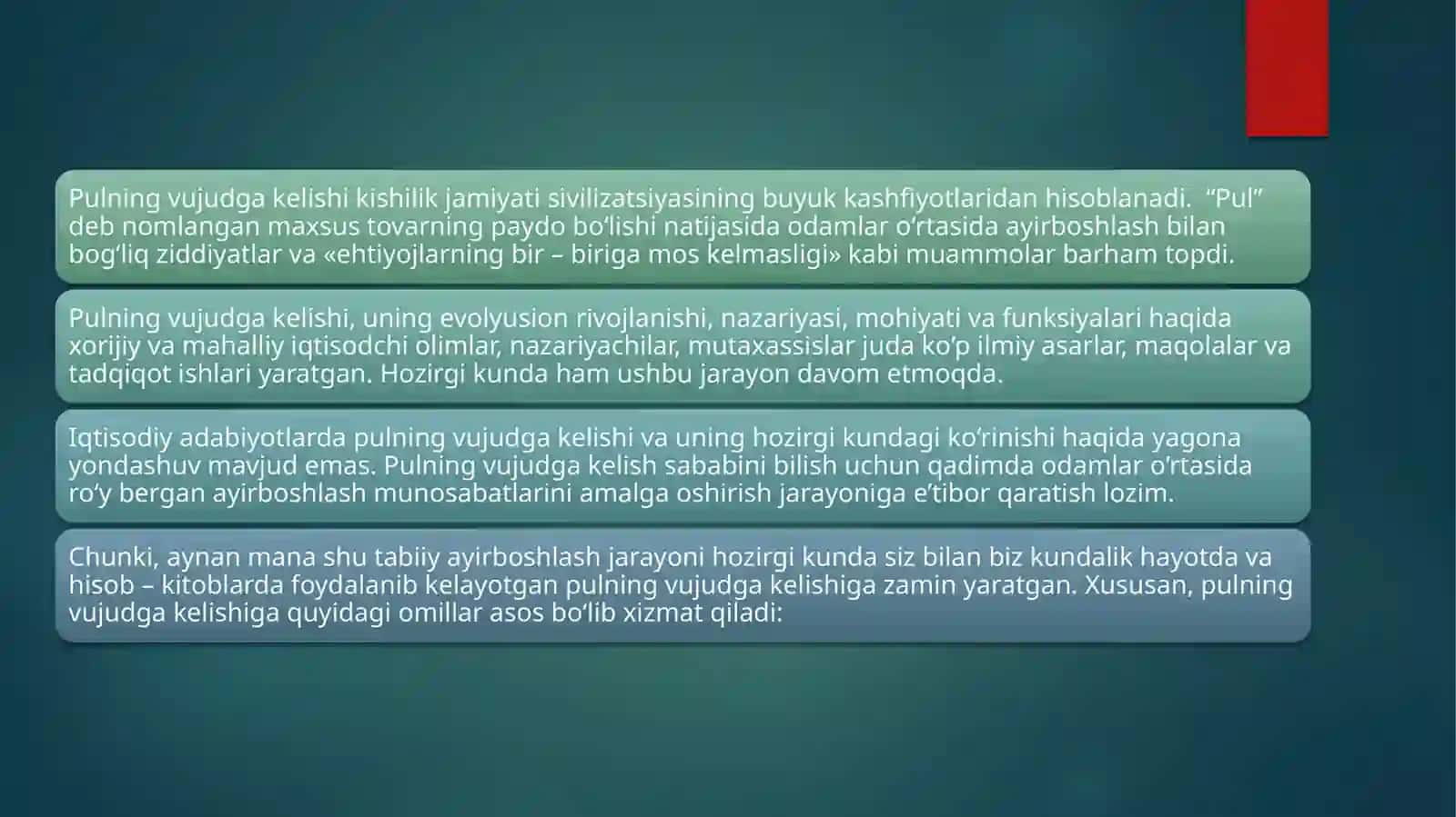 Pulning mohiyatI va funksiyalari 3