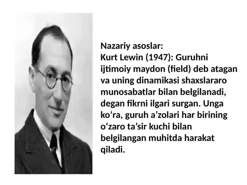 Guruhiy uchrashuvlar, guruhiy psixologik faoliyatning turliligi sifatida 3