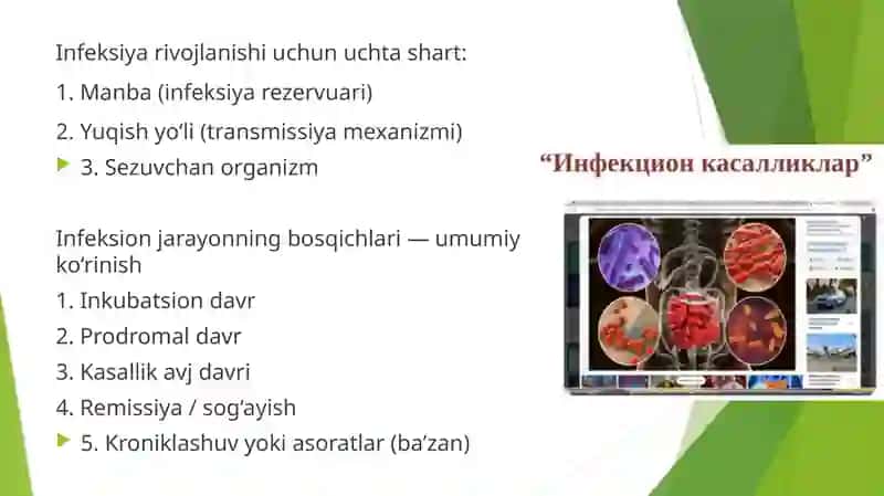 Umumiy infeksion jarayon haqida tushuncha 3