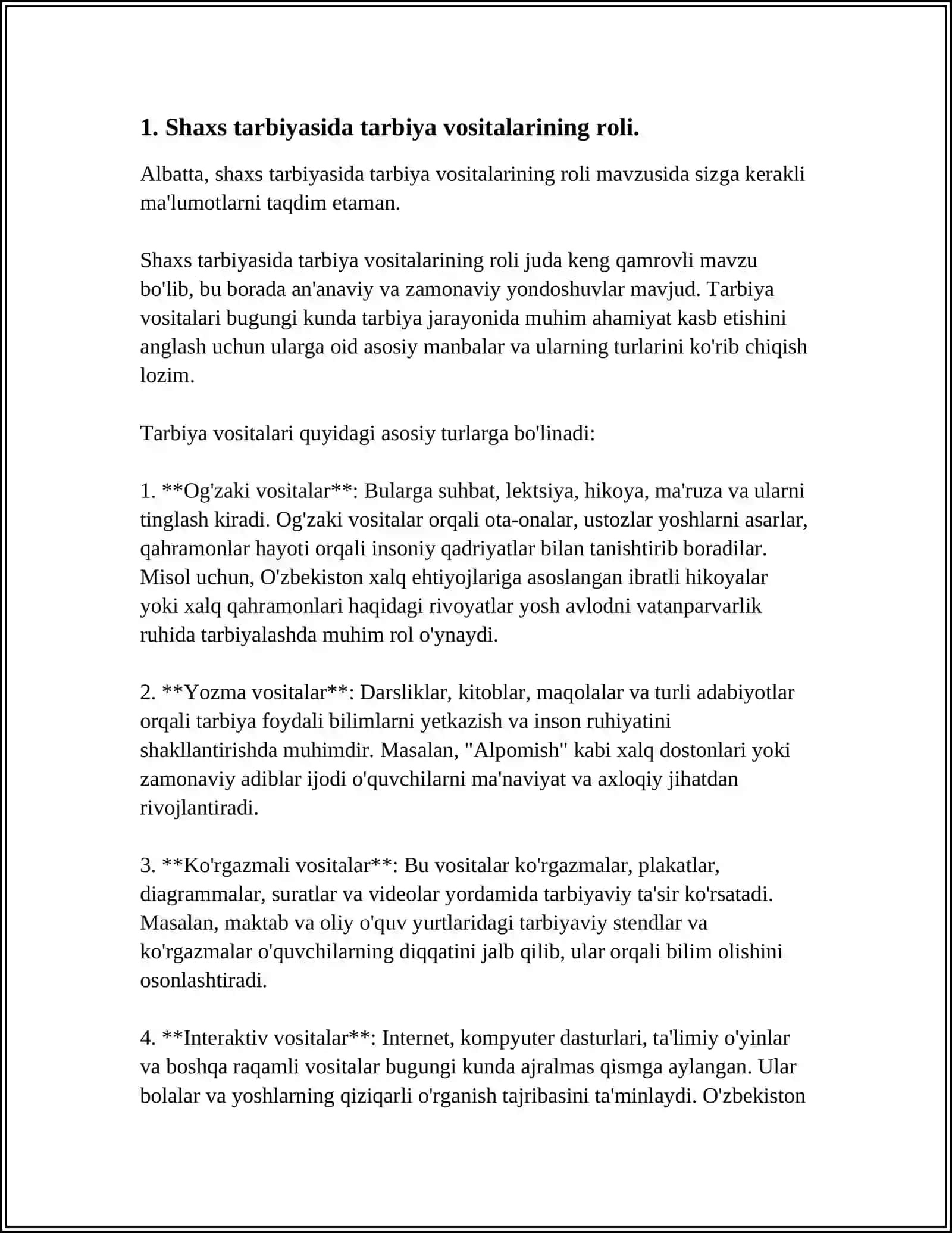 PEDAGOGIKA SHAXS TARBIYASI HAQIDAGI VA RIVOJLANISHI TO'G'RISIDAGI FAN. ILMIY - PEDAGOGIK TADQIQOTLAR METODOLOGIYASI 3