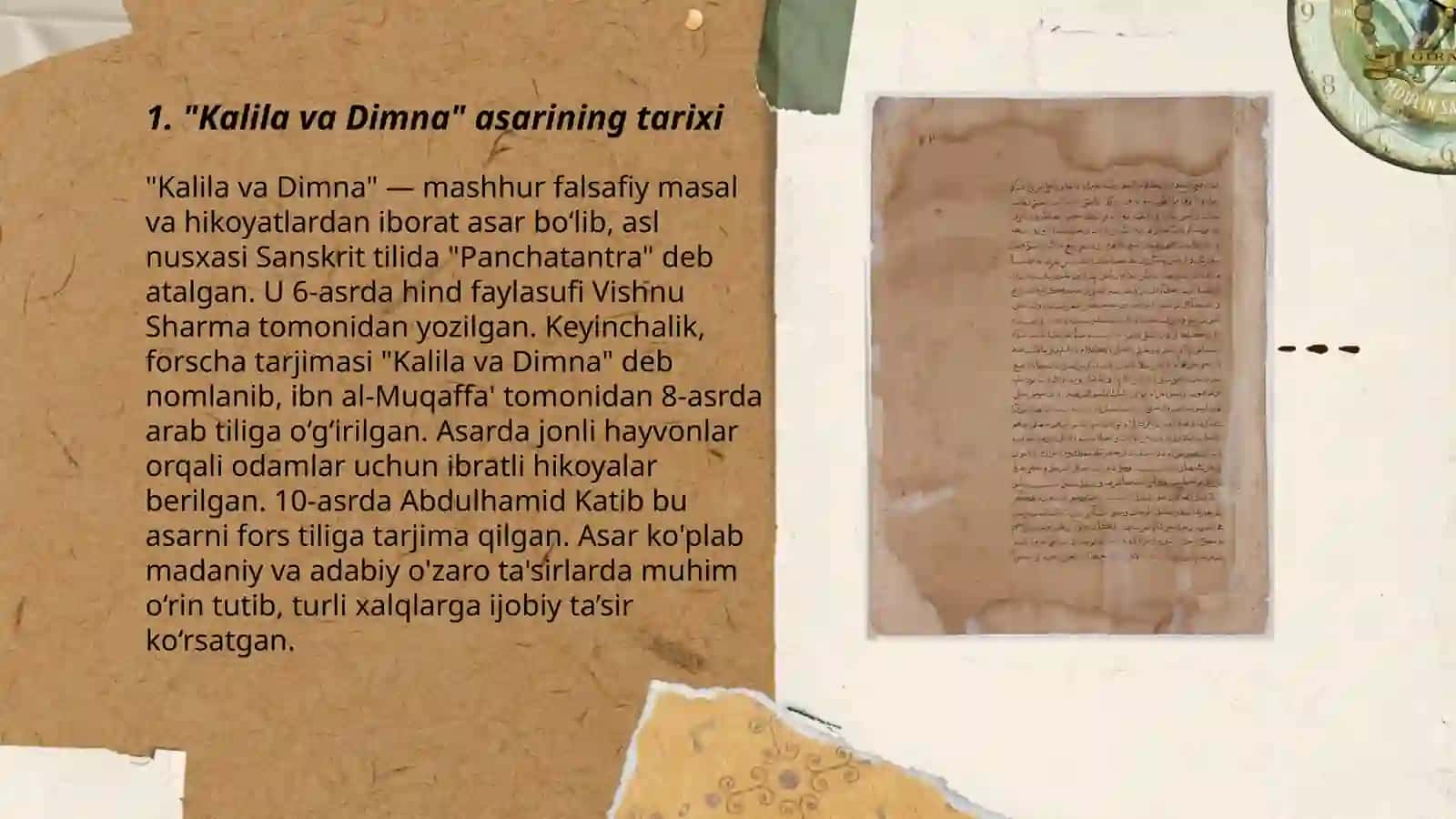 "Kalila va Dimna" asari haqida 3