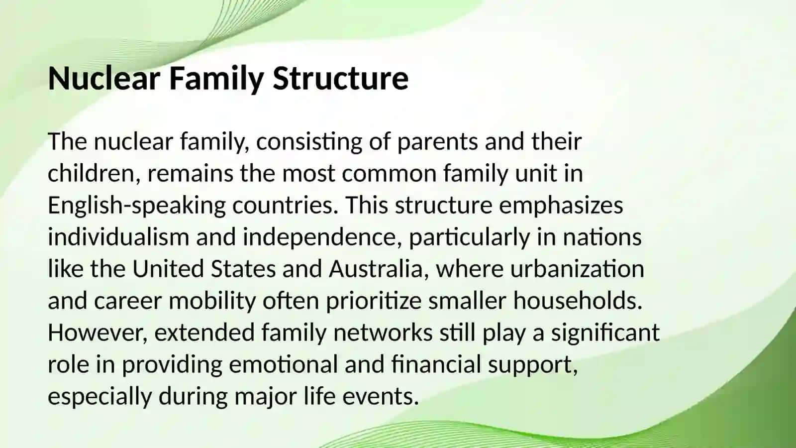 Family Dynamics in English-Speaking Countries 3
