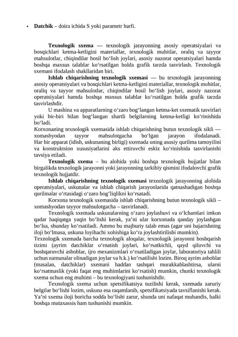 Texnologik jarayonlar va ishlab chiqarishni va avtomatlashtirish 3
