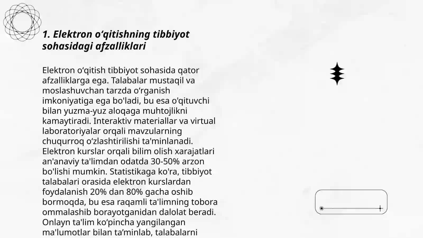 Tibbiyotda elektron va masofaviy oʻqitish 3
