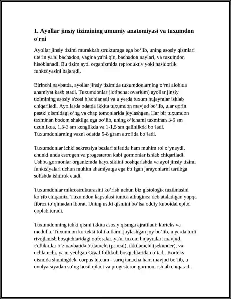 AYOLLAR JINSIY SISTEMASI.TUXUMDON GISTALOGIYASI HAQIDA 3