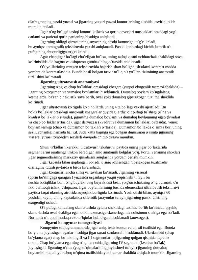 Jigar, o't yo'llari va oshqozon osti bezining tibbiy vizualizatsiyasi 3