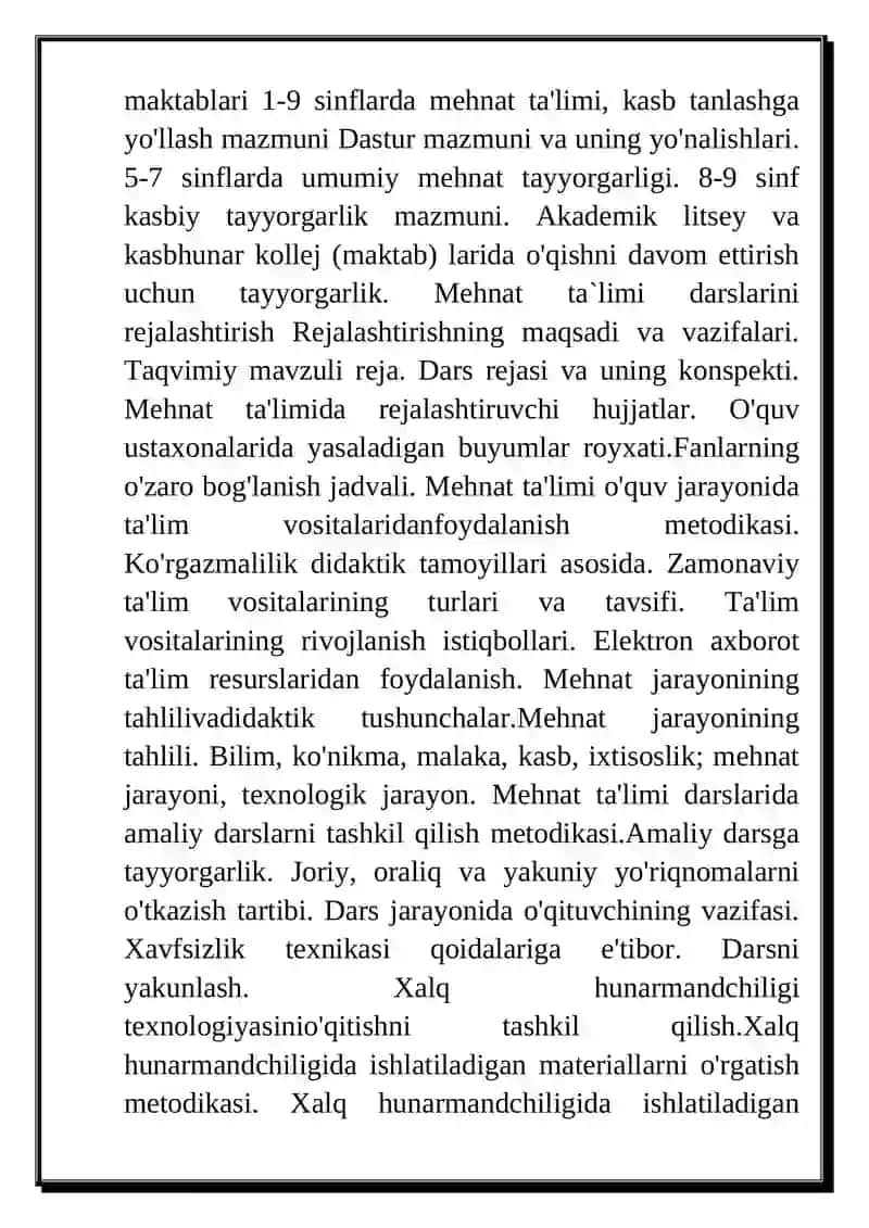 Texnologiya Fani Dars Ishlanmasi 3