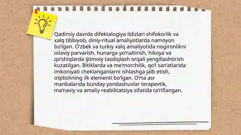 Difektalogiya rivojlanishining tarixiy bosqichlari 3