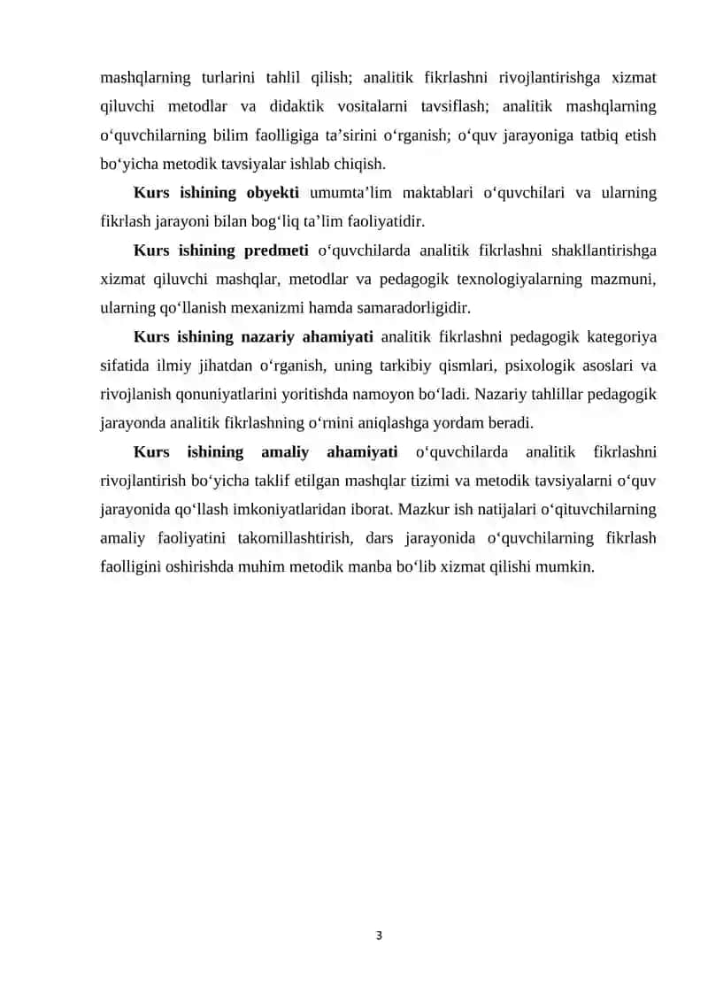 O'quvchilarda analitik fikrlash mashqlarini o'tkazish 3