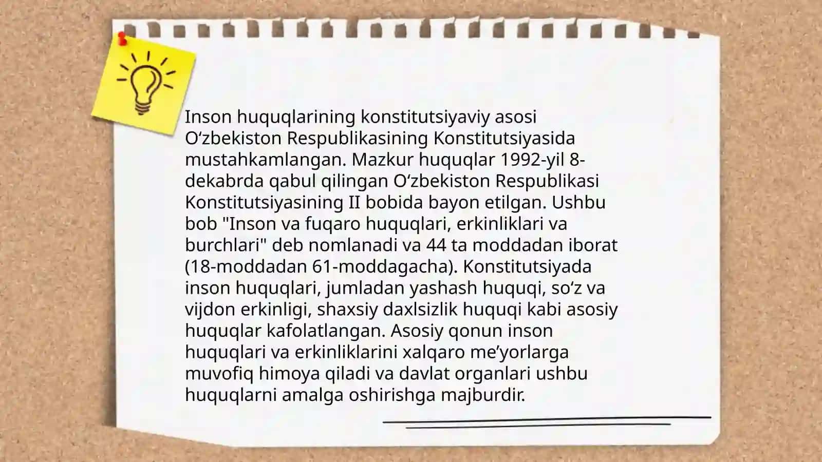 Inson huquqlariga oid muhim kafolatlar va ijtimoiy majburiyatlar 3
