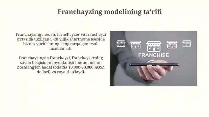 Franchayzing modeli 3