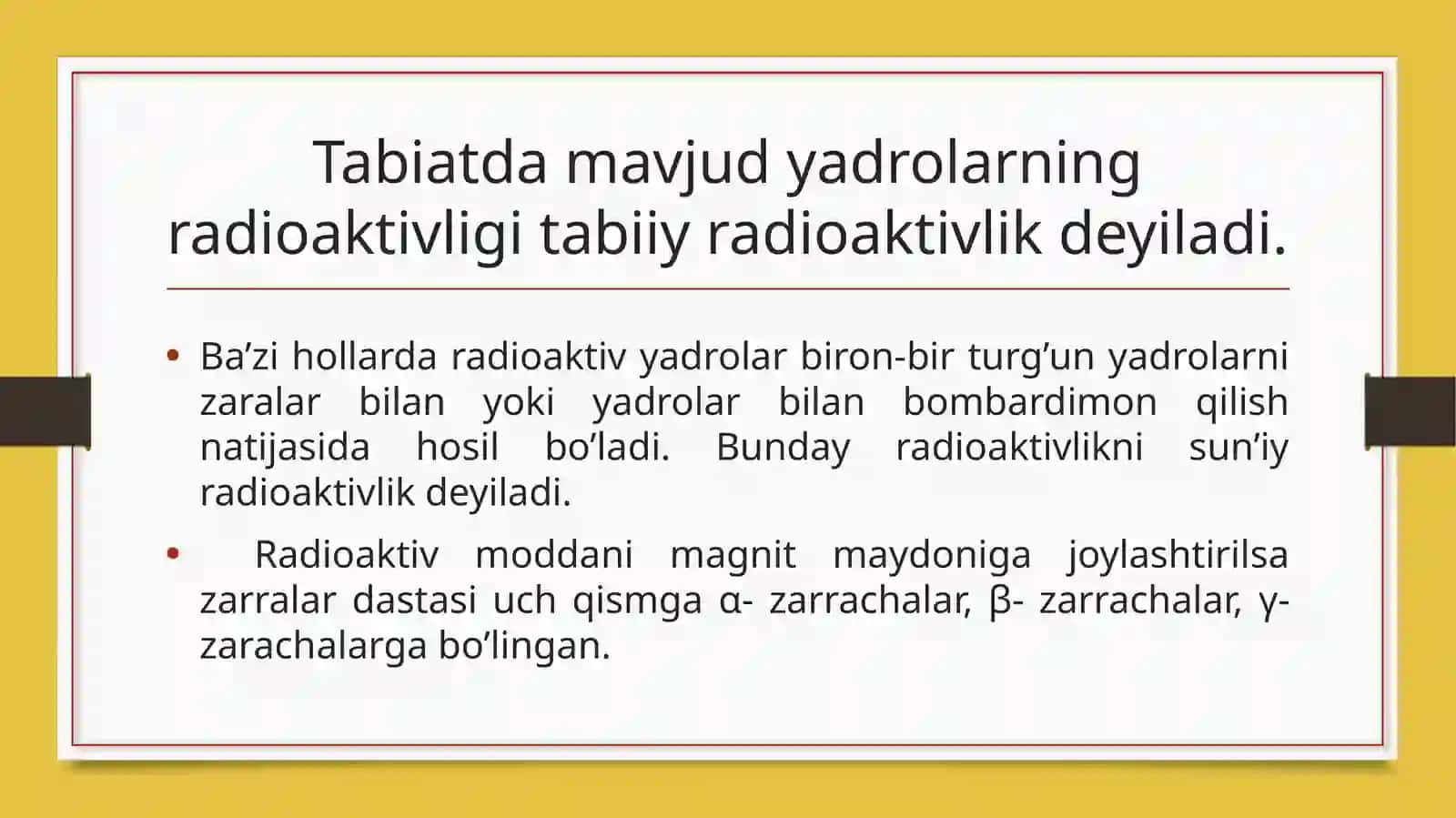 Fizika fanidan tayyorlangan taqdimot ishi 3