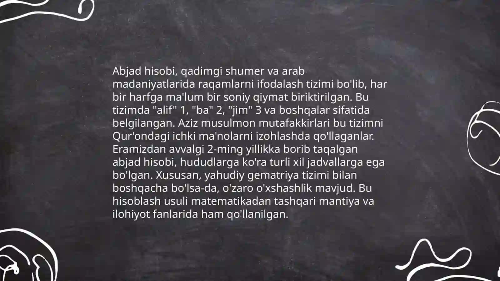 Abjad hisobi haqida tushuncha 3