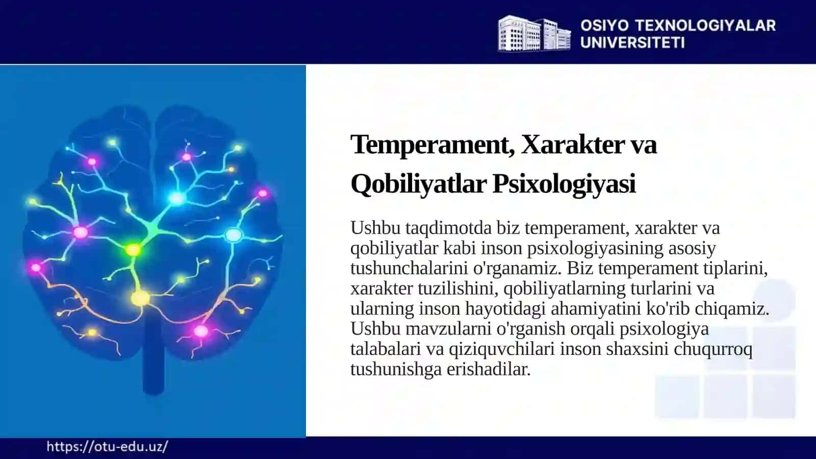 Temperament, Xarakter va Qobiliyatlar Psixologiyasi 3
