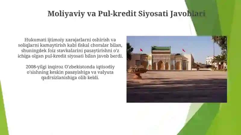 Moliyaviy va Pul-kredit Siyosati Javoblari 3