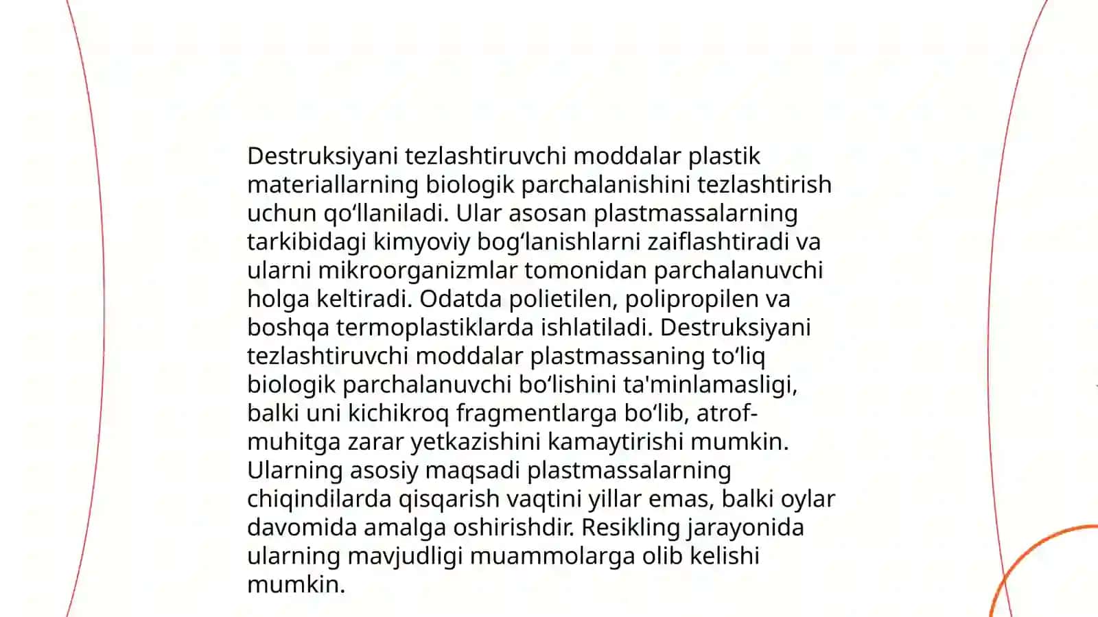 Destruksiyani tezlatuvchi va sekinlatuvchi moddalar 3