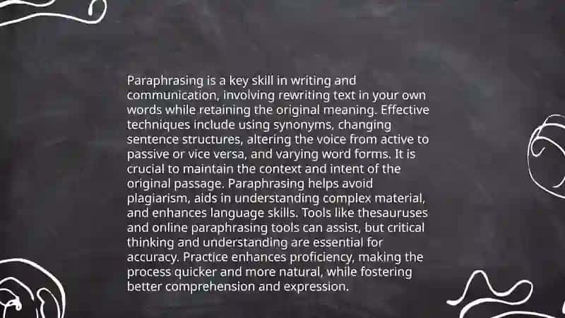 Paraphrasing 3