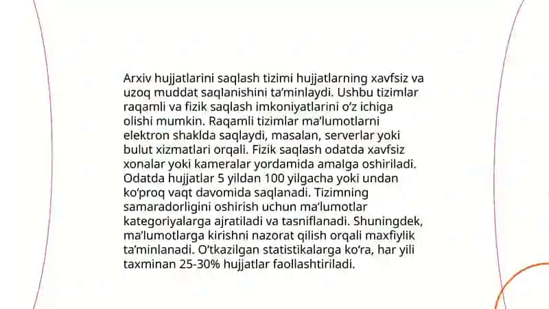 Arxiv hujjatlarini saqlash tizimi 3