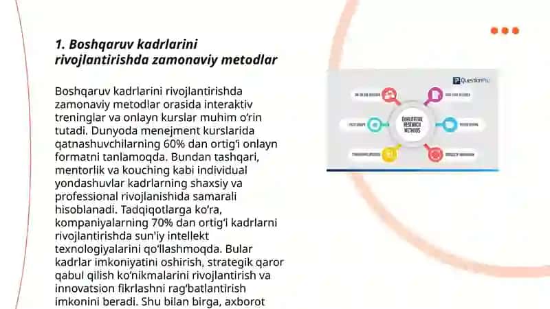 Boshqaruvchi kadrlar kompetentligini shakllantirishning innovatsion metodlari 3