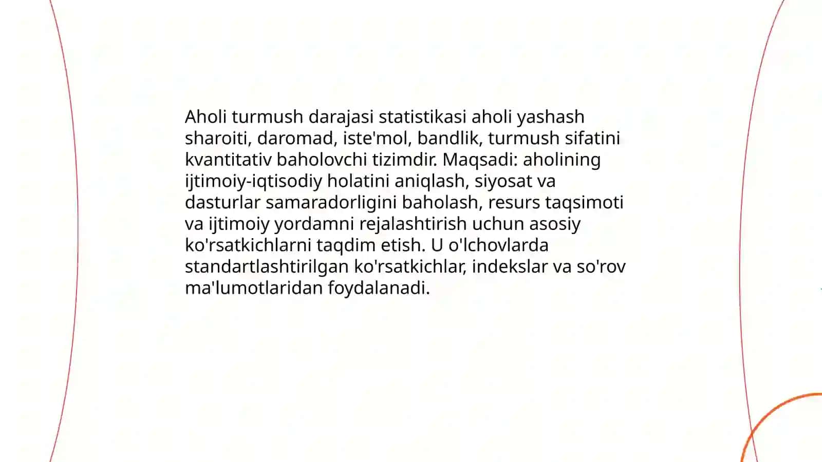 Aholi turmush darajasi statistikasi 3