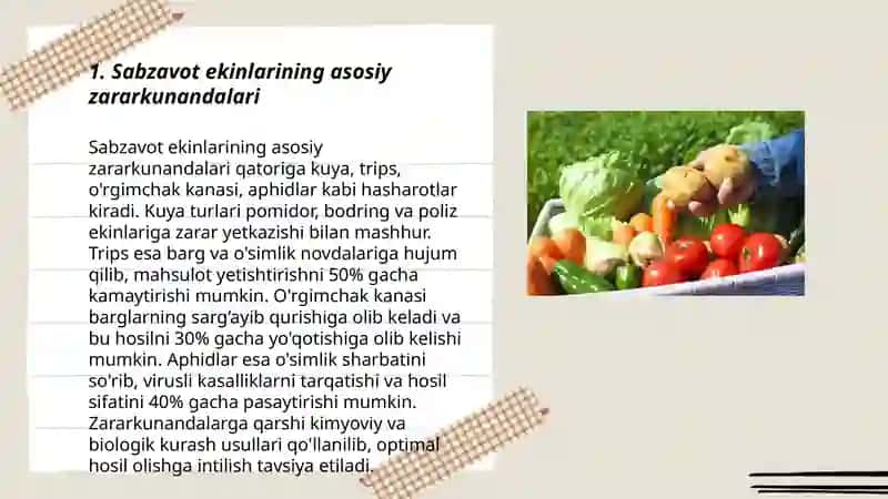 Sabzavot ekinlarining zararkunanda va kasalliklari 3