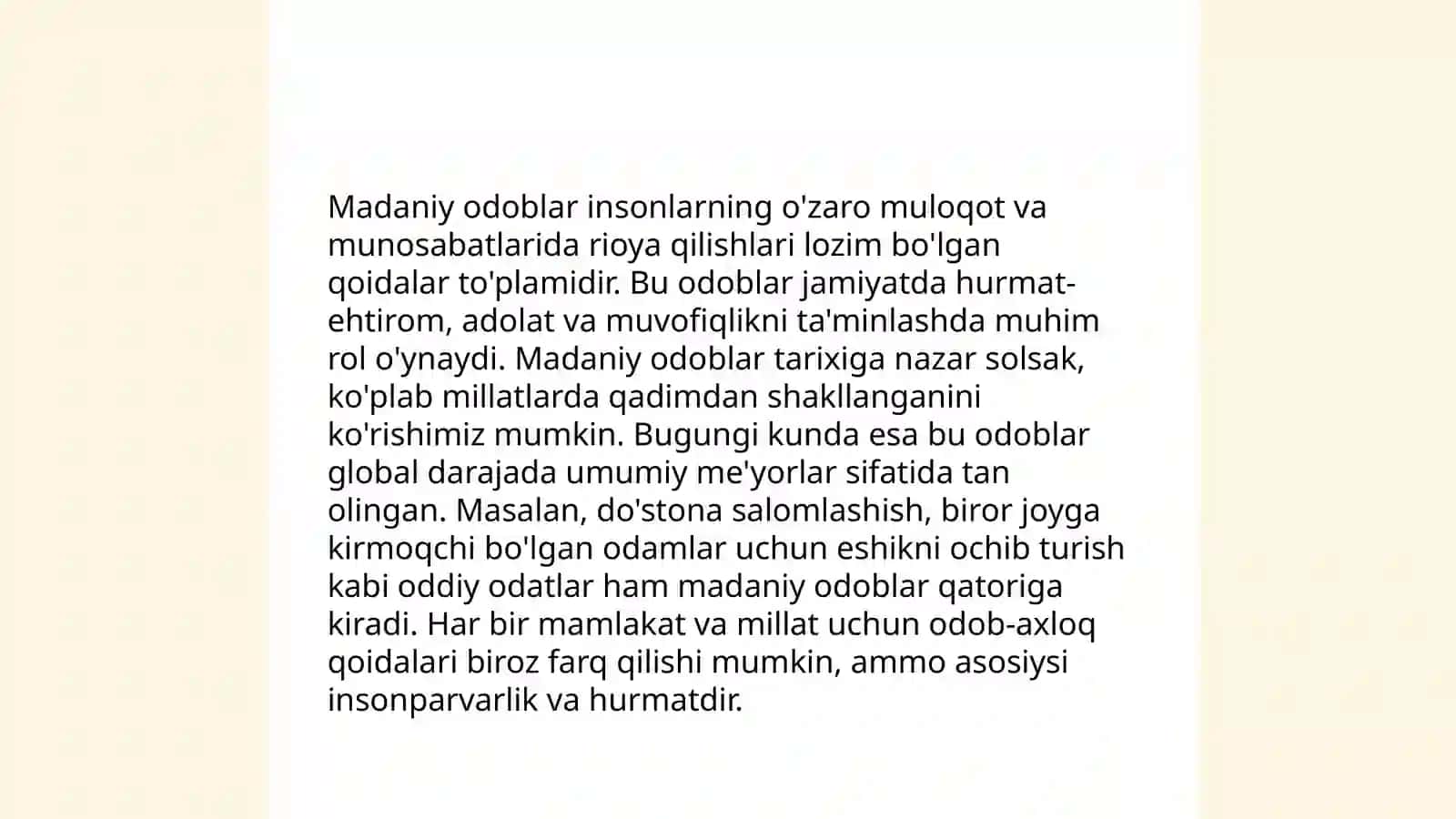 Kim birinchi bo'lib salom berishi kerak? 3