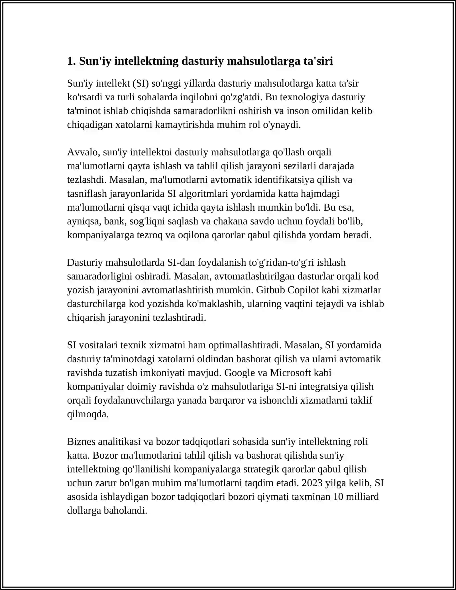 DASTURIY MAHSULOTLARNI RIVOJLANISH TENDENSIYASI 3
