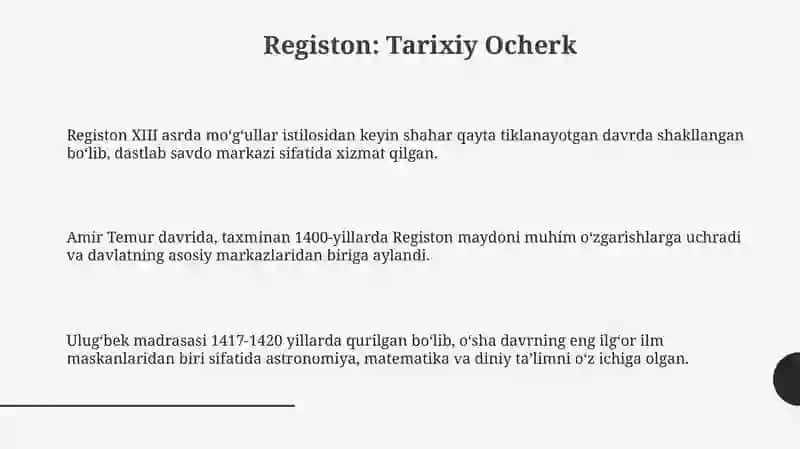 Registon: Tarixiy Ocherk 3