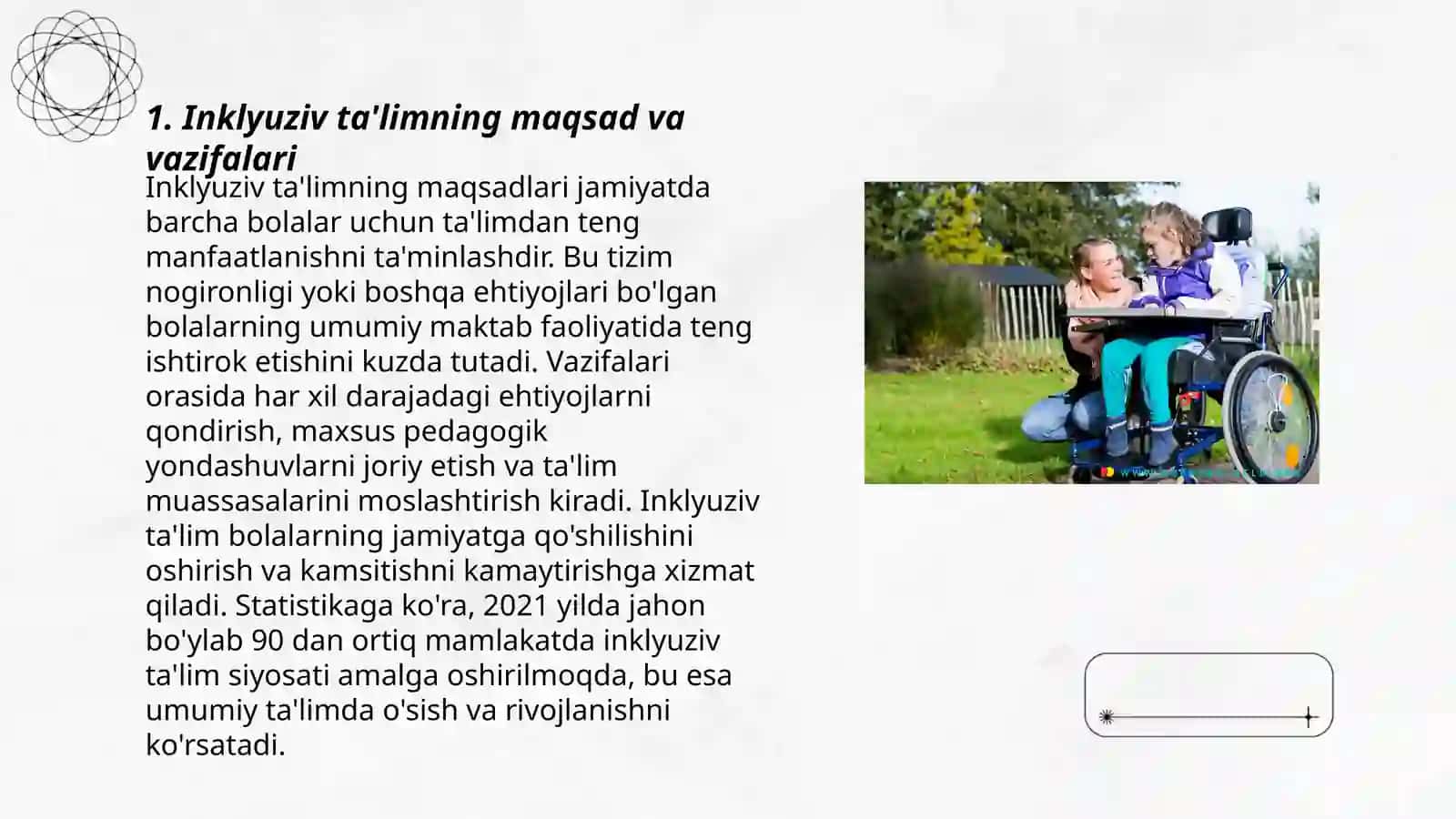 Imkoniyati cheklangan bolalarni inklyuziv ta'lim va tarbiyalash konsepsiyasi 3