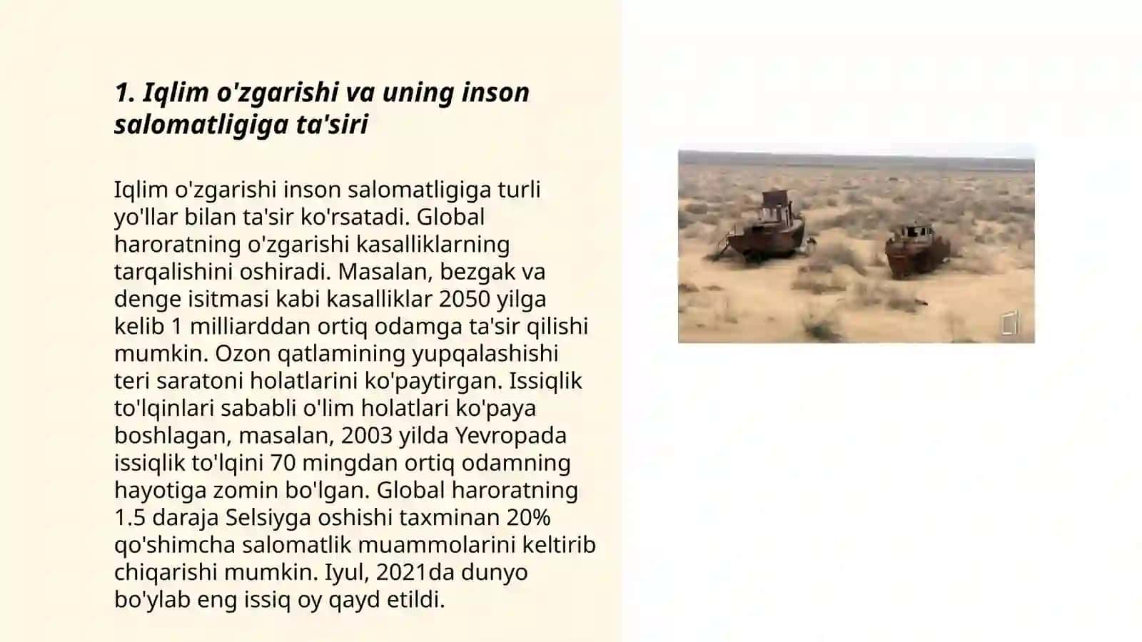 Global ekologik muammolar va inson salomatligi 3