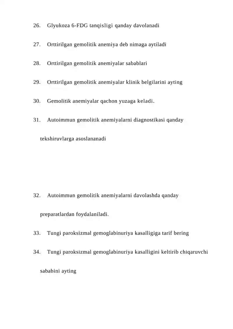 Temir tanqisligi kamqonligini sabablarini aytib bering 3