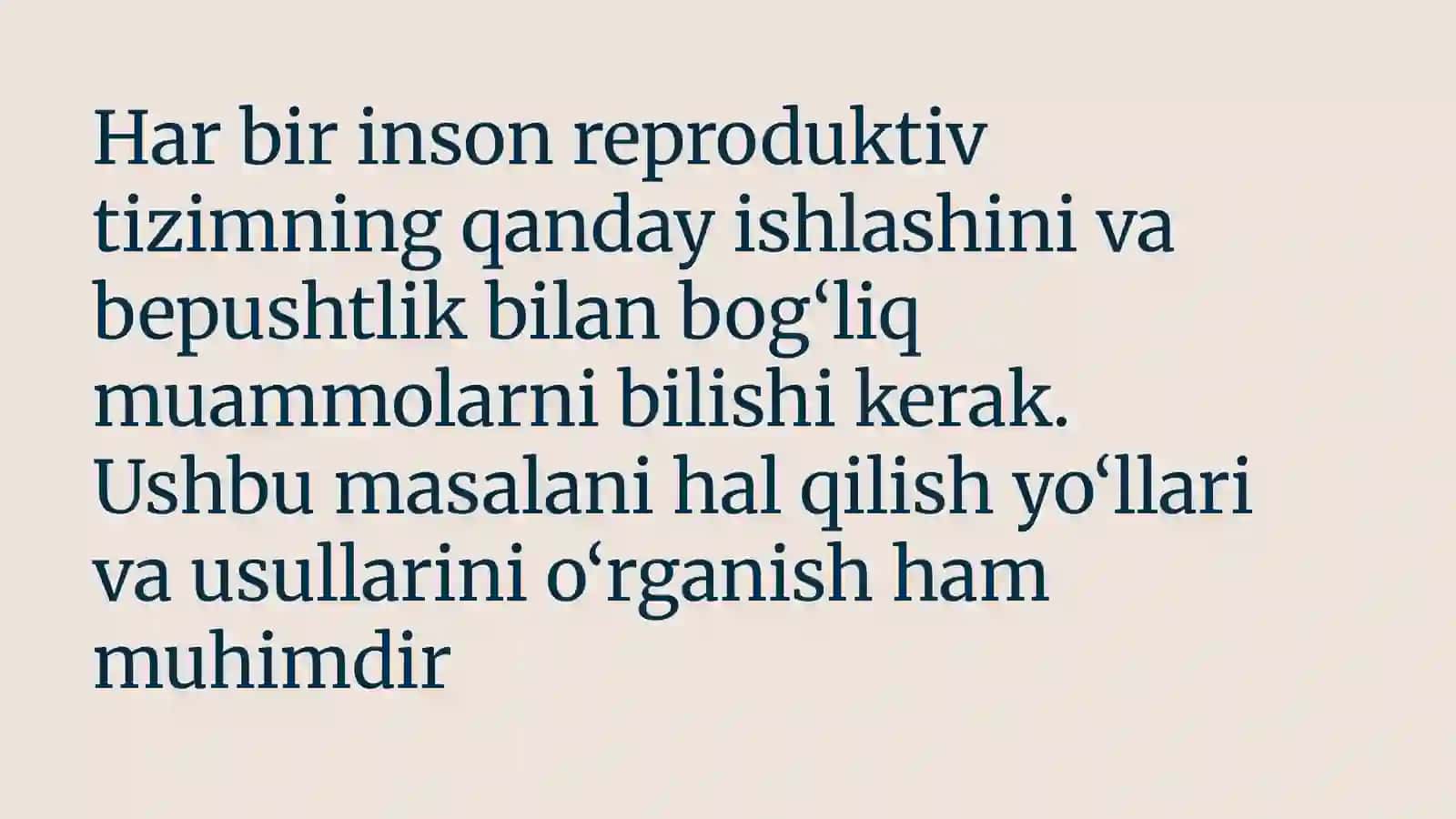 Ayollar va erkaklar reproduktıva'zolar kasallıkları 3