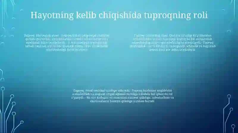 Tabiat Va Jamiyat Hayotida Tuproqning Ahamiyati 3