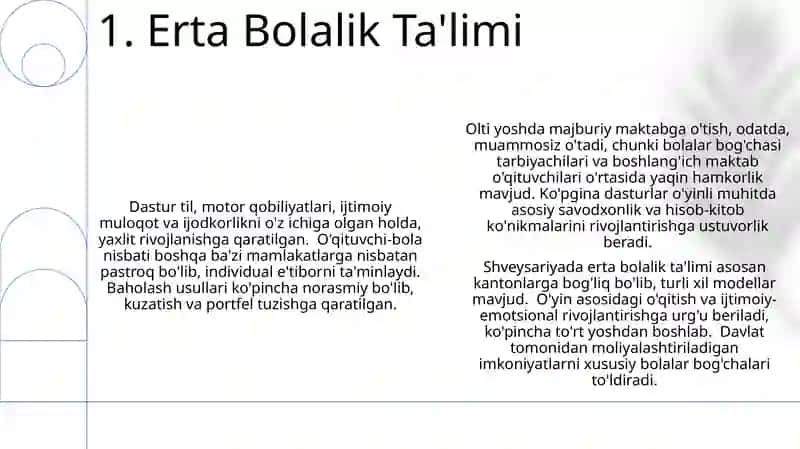 Shvetsariya taʼlim tizimi 3
