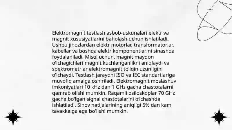 Elektromagnit testlash asbob-uskunalari 3