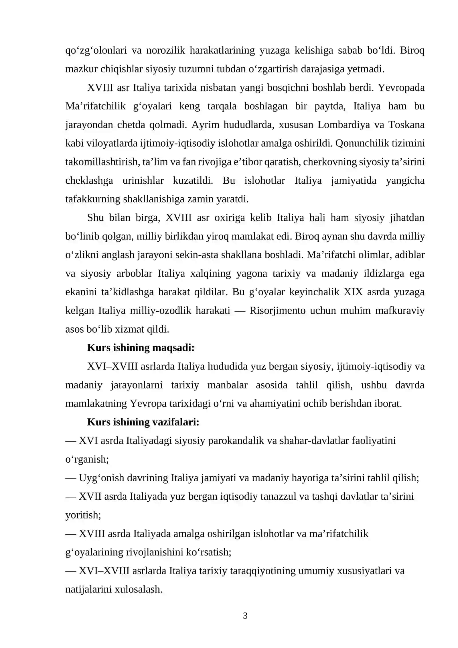 XVI–XVIII asrlarda Italiya 3