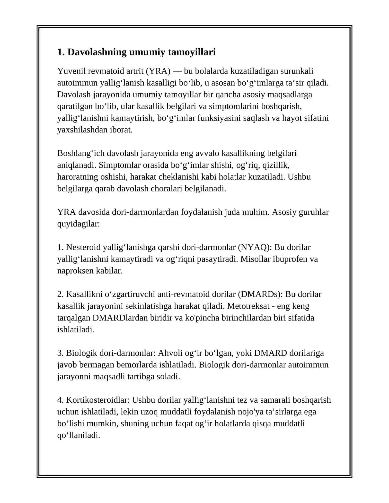 YUVENIL REVMATOID ARTRIT.DAVOLASH 3