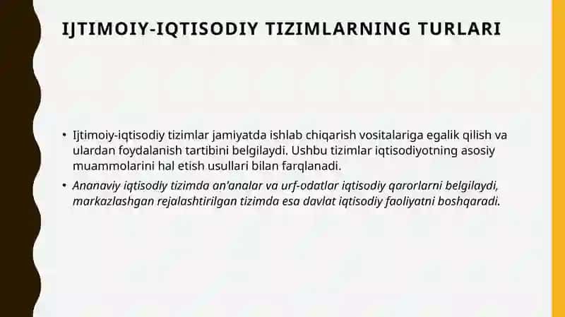 Ijtimoiy-iqtisodiy tizimlar va mulkchilik munosabatlari 3
